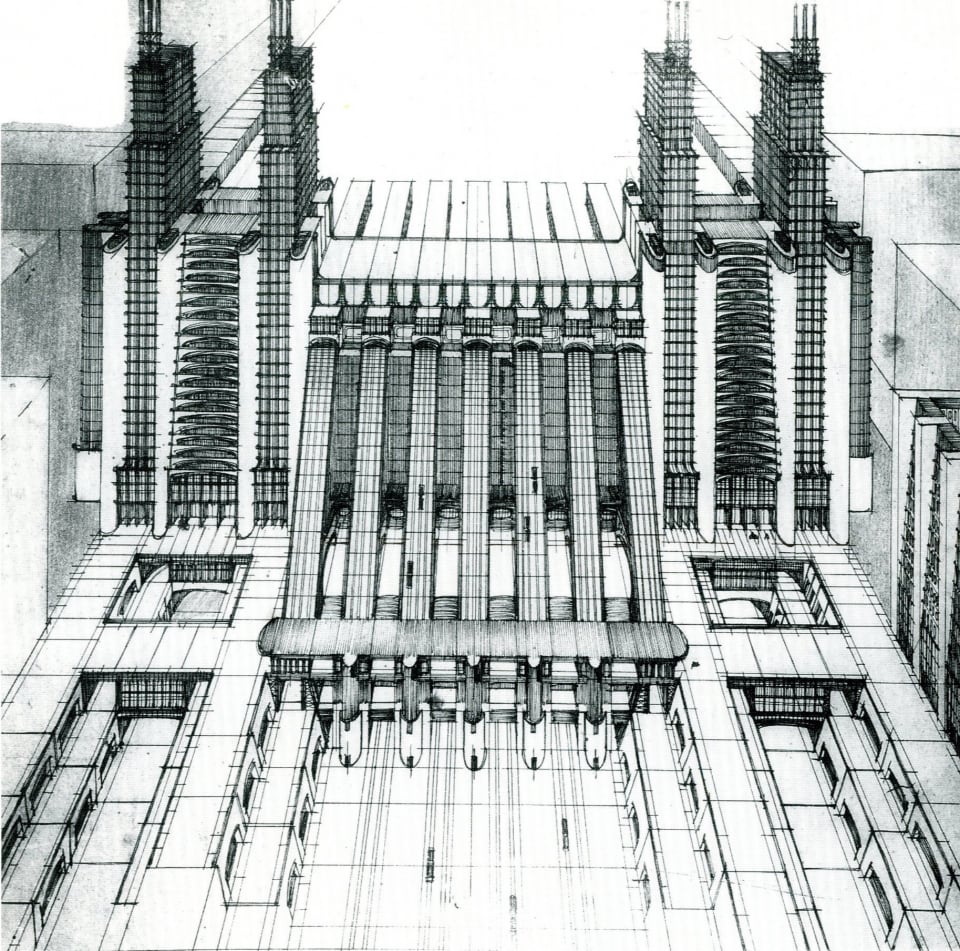  Tác phẩm thay đổi nền kiến trúc La Citte Nuova bởi Antonio Sant’Elia, 1914