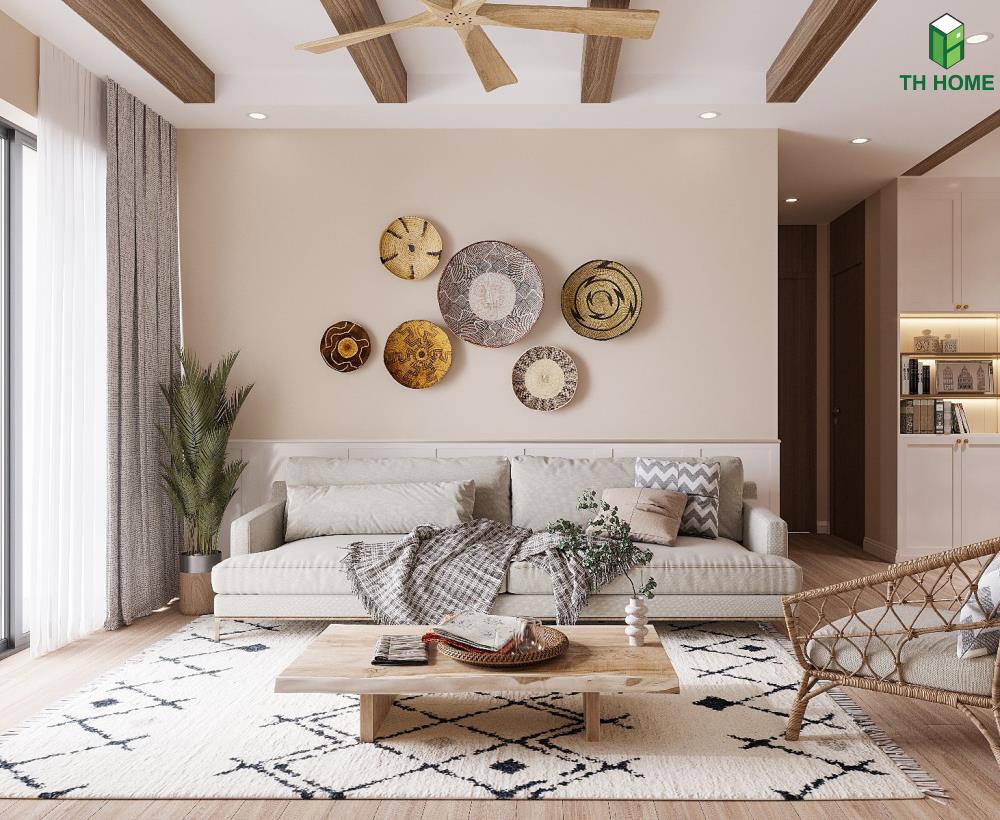 Thiết kế nội thất nhà chung cư đẹp phong cách Rustic hiện đại đầy ấn tượng