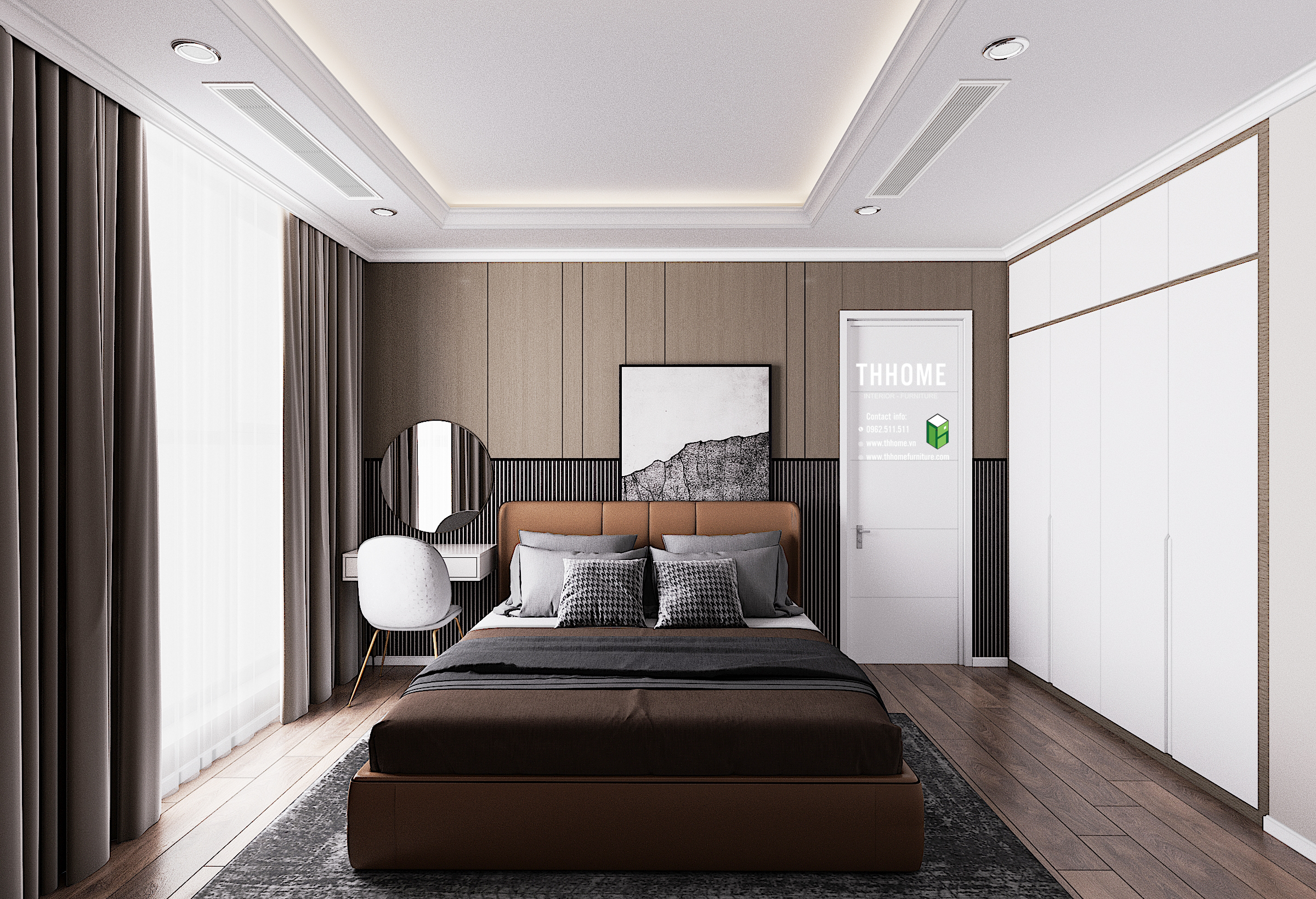 nội thất phòng ngủ hiện đại đơn giản 5