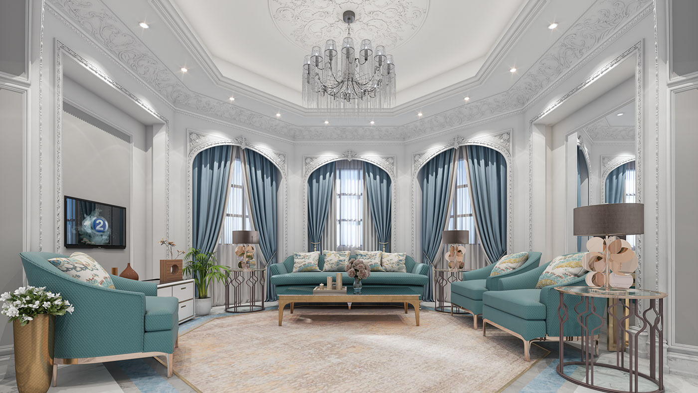 Một không gian đặc trưng nhất giúp bạn dễ dàng nhận dạng phong cách nội thất cổ điển Châu Âu