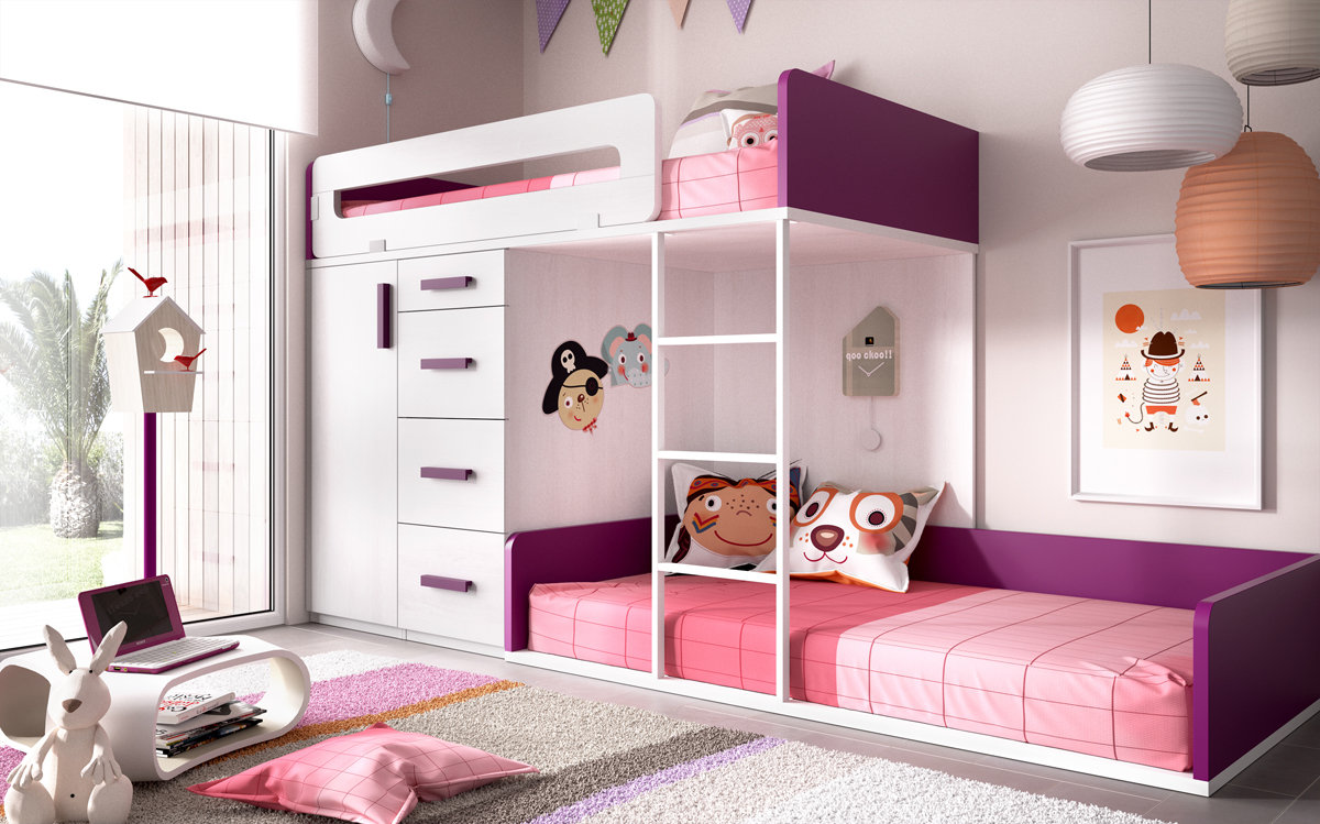 Giường tầng hay giường thông minh tích hợp tủ đồ sẽ giúp không gian gọn gàng, ngăn nắp và tối ưu diện tích