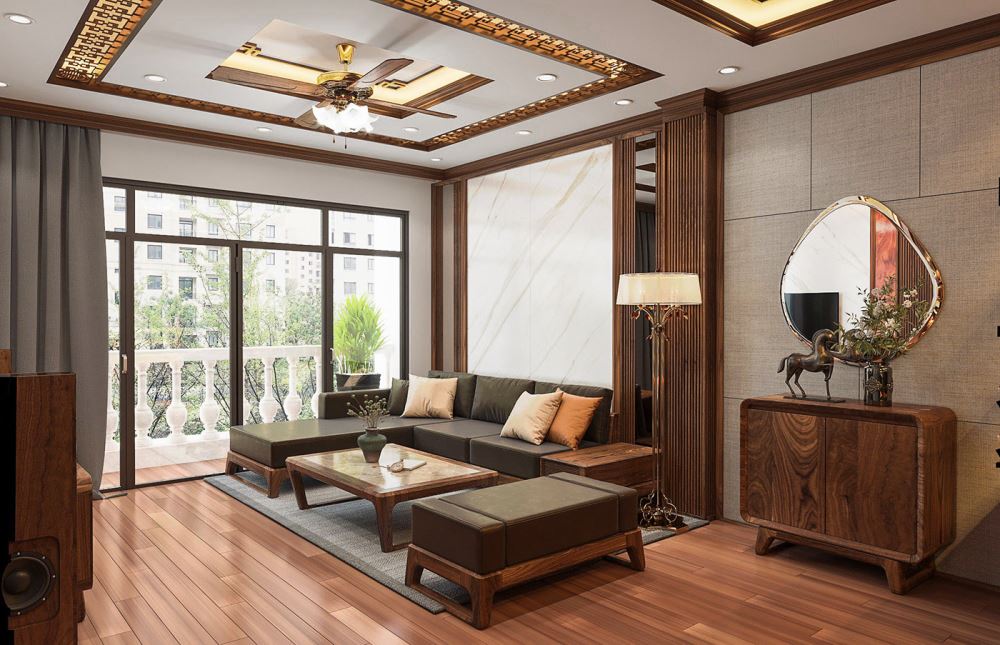 Kiểu dáng là yếu tố ảnh hưởng tới giá sofa gỗ óc chó
