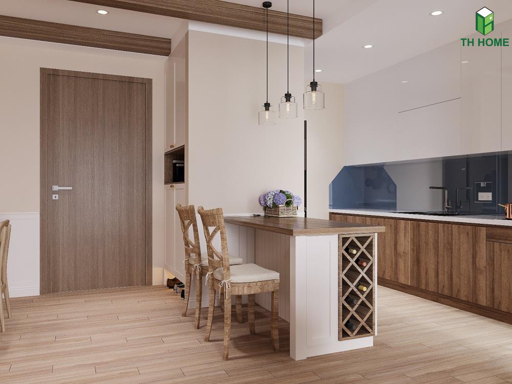 Các thiết kế nội thất phòng bếp Rustic hiện đại
