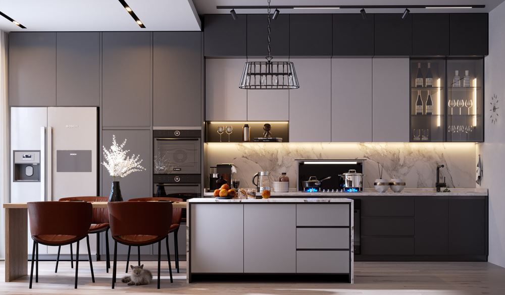 Lựa chọn phong cách thiết kế nội thất phòng bếp đẹp 