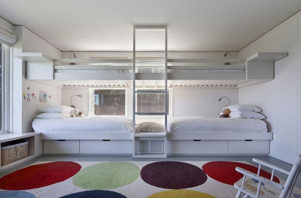 Giường tầng tiết kiệm không gian cho phòng ngủ nhỏ 